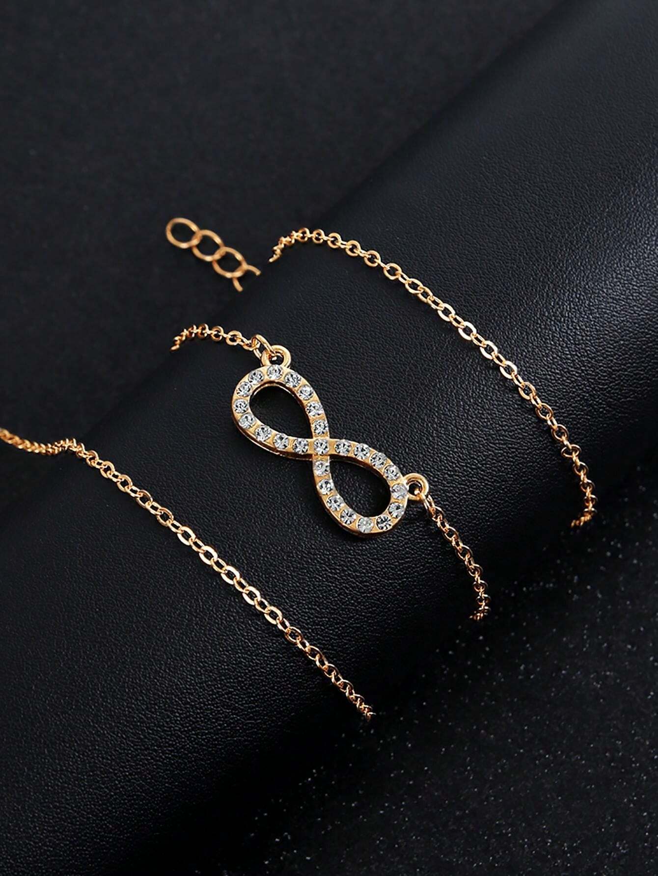 DL Stainless Steel Infinity Pendant Necklace (USA Edition)