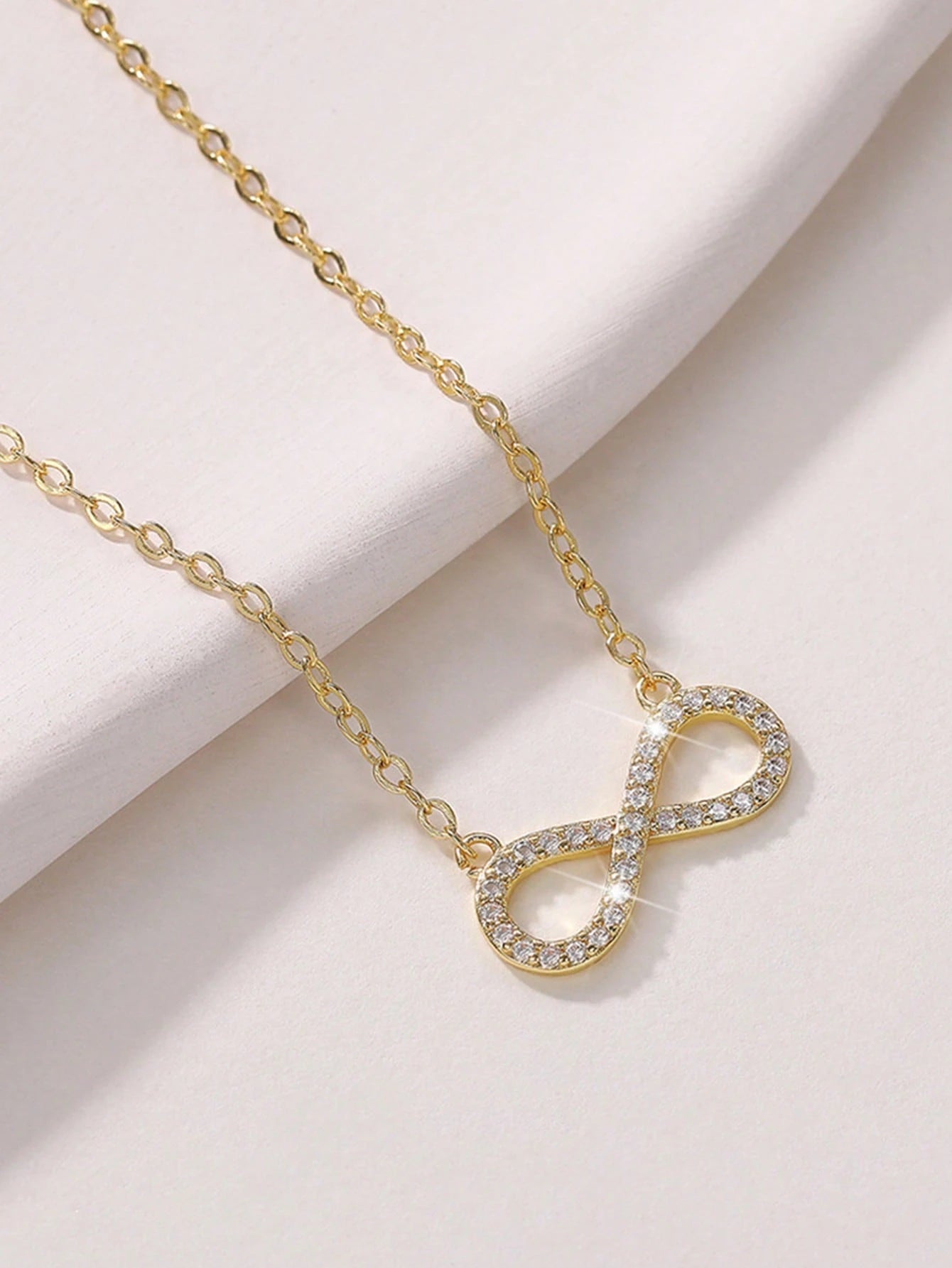 DL Stainless Steel Infinity Pendant Necklace (USA Edition)