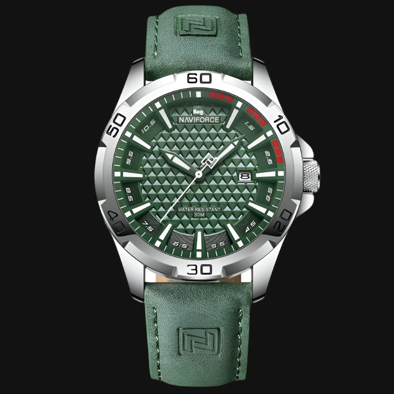 Naviforce Brand Men Fashion Quartz Watches Male Leather (Canadian Edition)