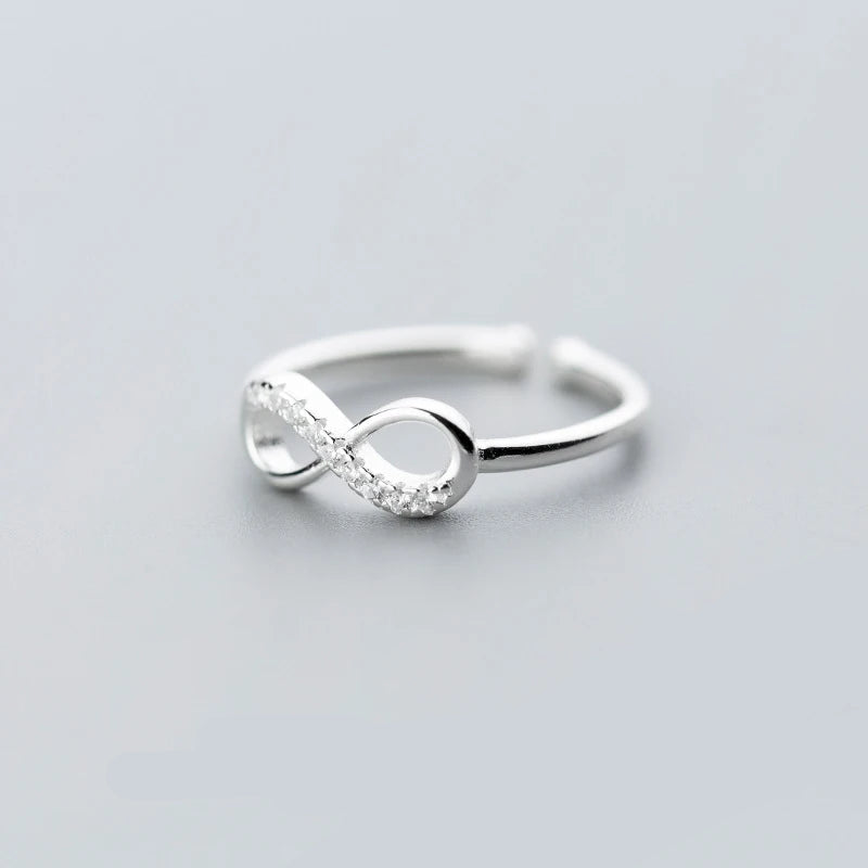 DL Love Mobius Sterling Silver 925 Infinite Love Ring (USA Edition)