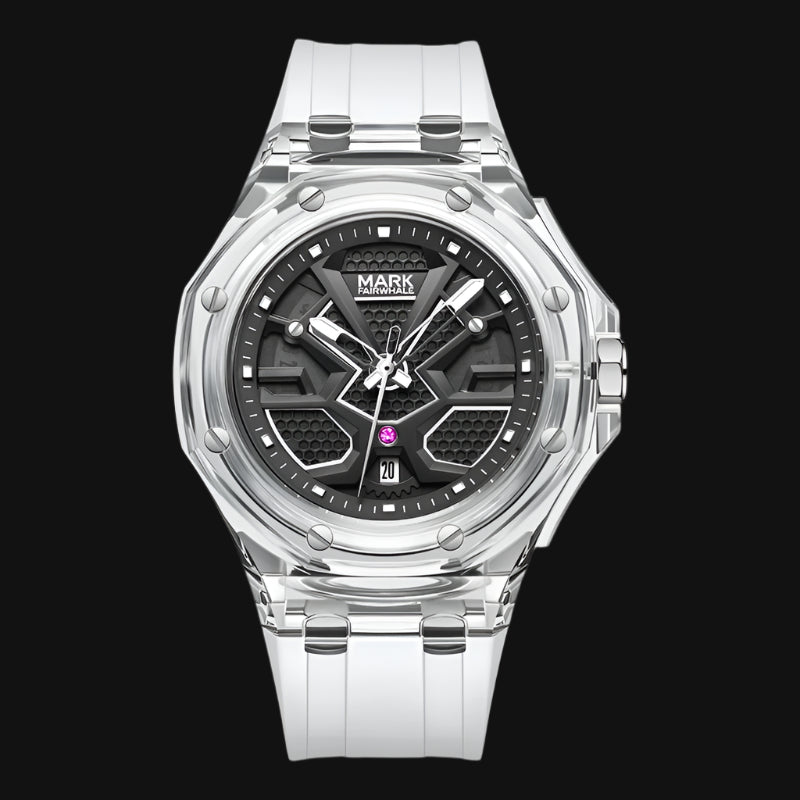 Transparent Acrylic Waterproof Luminous Quartz Watch (American Edition)
