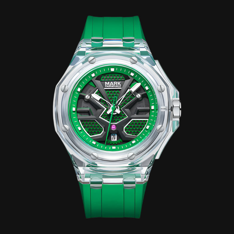Transparent Acrylic Waterproof Luminous Quartz Watch (American Edition)