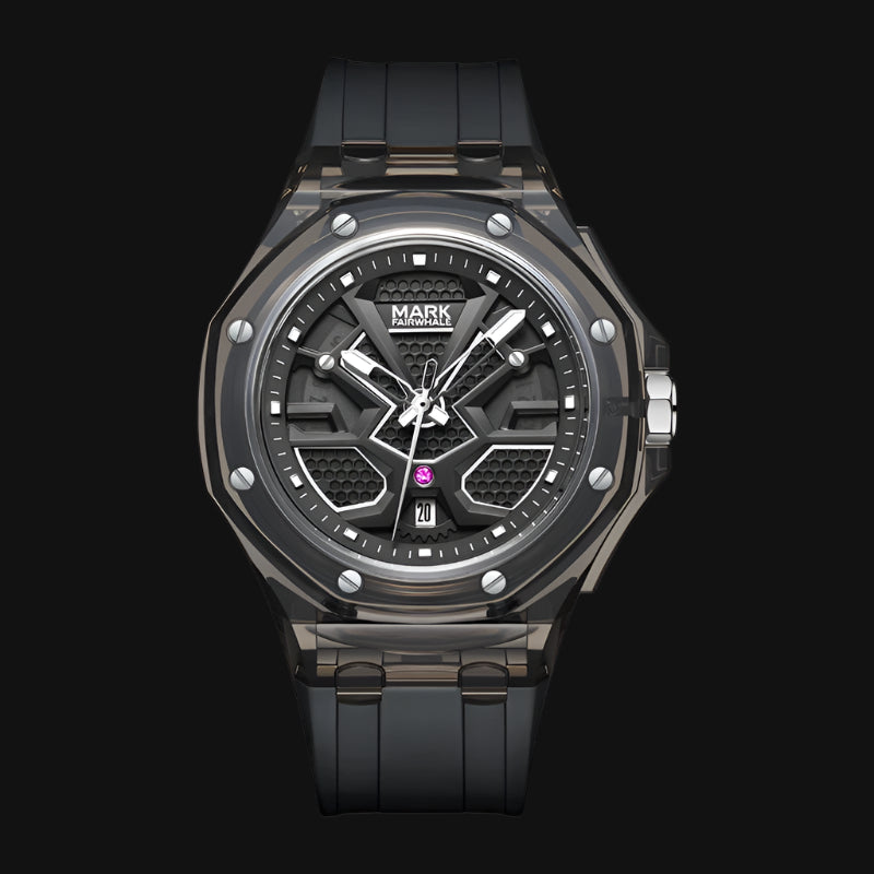 Transparent Acrylic Waterproof Luminous Quartz Watch (American Edition)