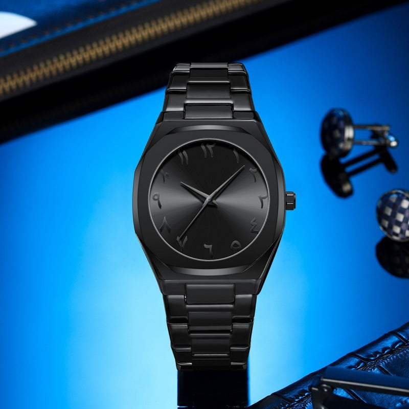 High-grade Alloy Arabic Dial Men's Waterproof Watch (Egyptian Edition)