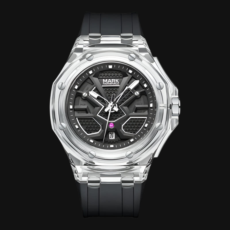 Transparent Acrylic Waterproof Luminous Quartz Watch (American Edition)
