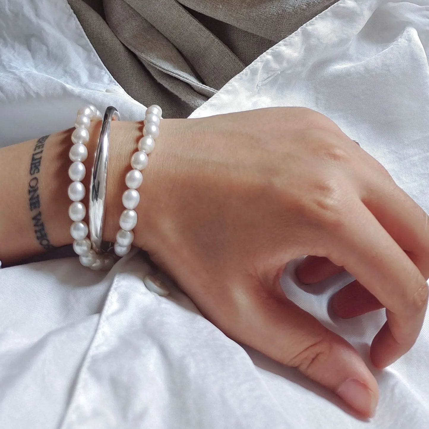 DL 925 Sterling Silver Bracelet (Korean Edition)