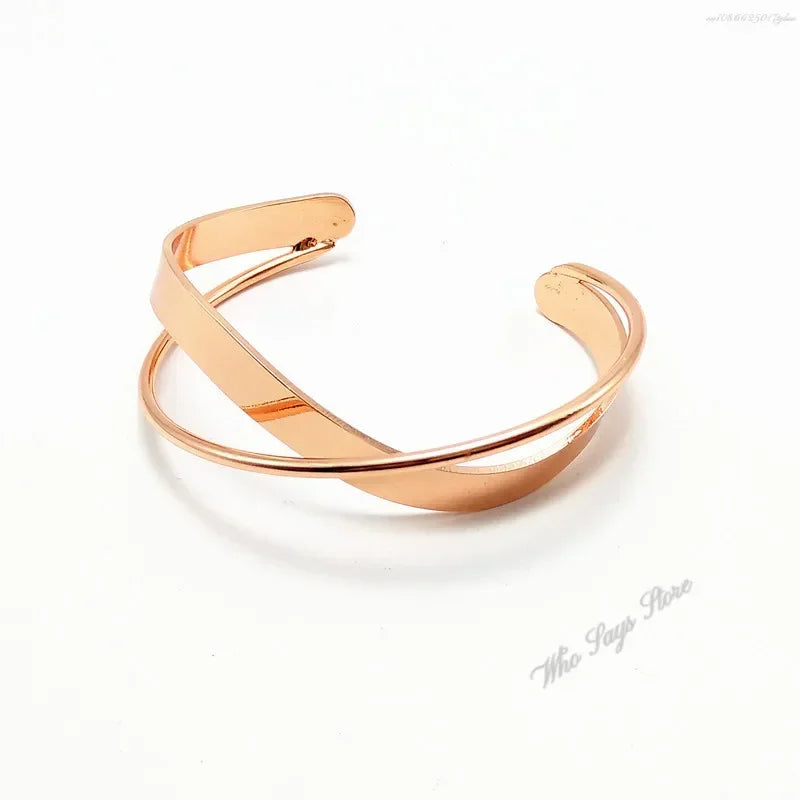 DL Stainless Steel Adjustable New Design Gold Plated Bracelet (USA Edition)