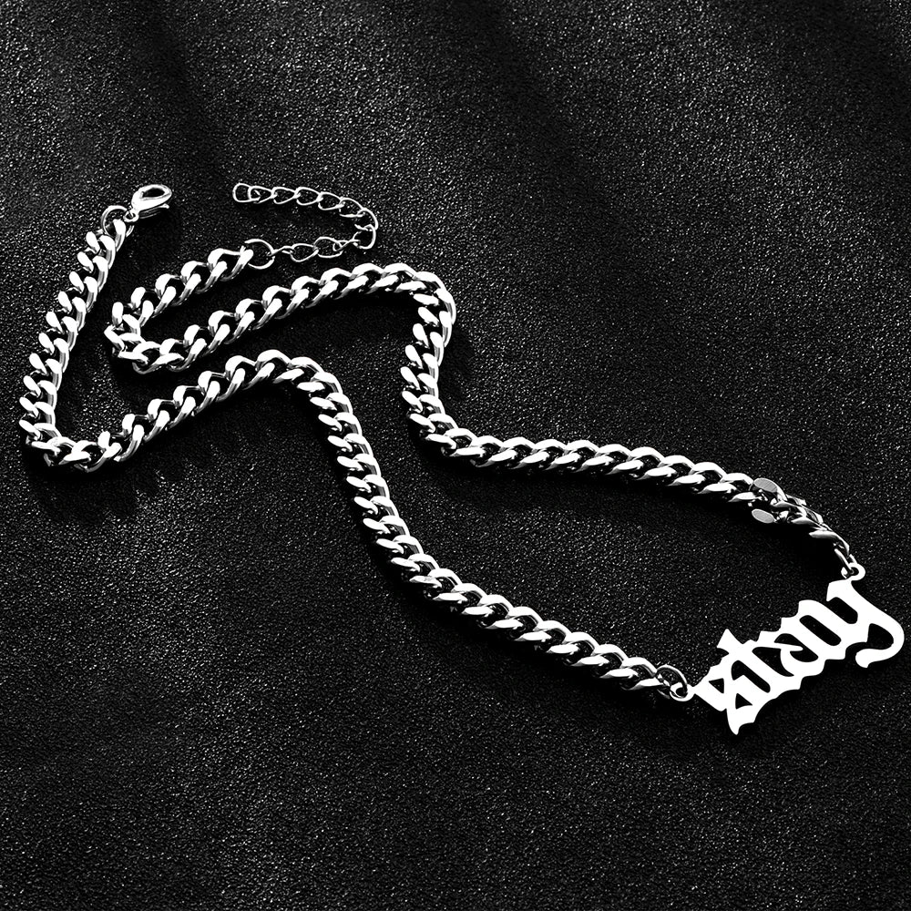DL "Stay" Hip Hop Pendant Necklace (USA Edition)