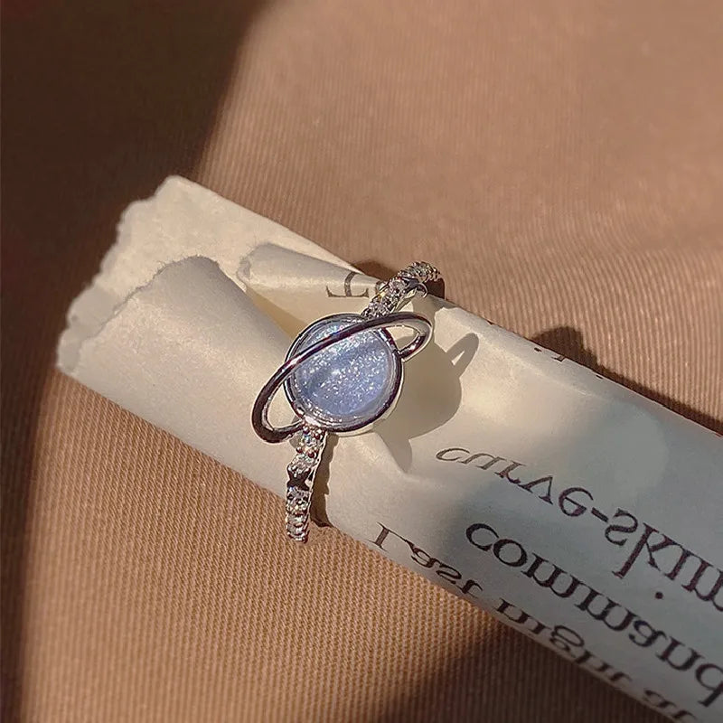 DL Blue Crystal Planet Ring (Japan Edition)