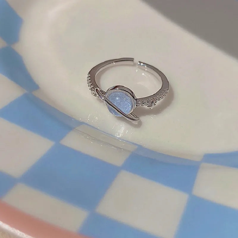 DL Blue Crystal Planet Ring (Japan Edition)