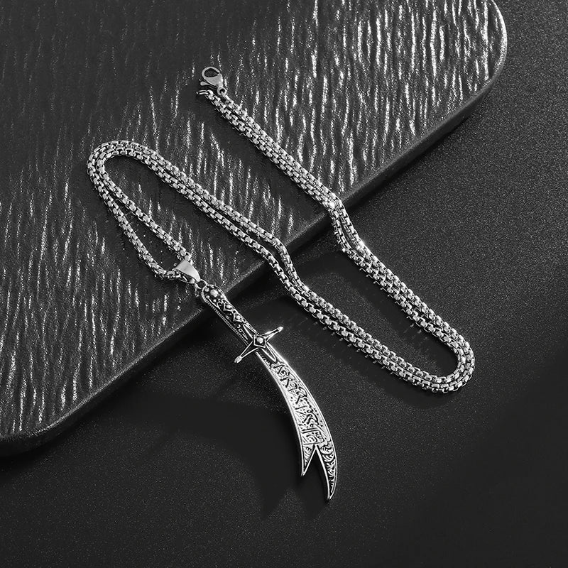 DL Ali Zulfiqar Sword Pendant Necklace (Saudi Arabia Edition)