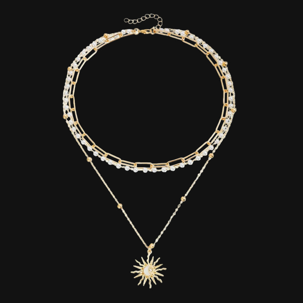 DL Shell Chain Clavicle Necklace (Korean Edition)