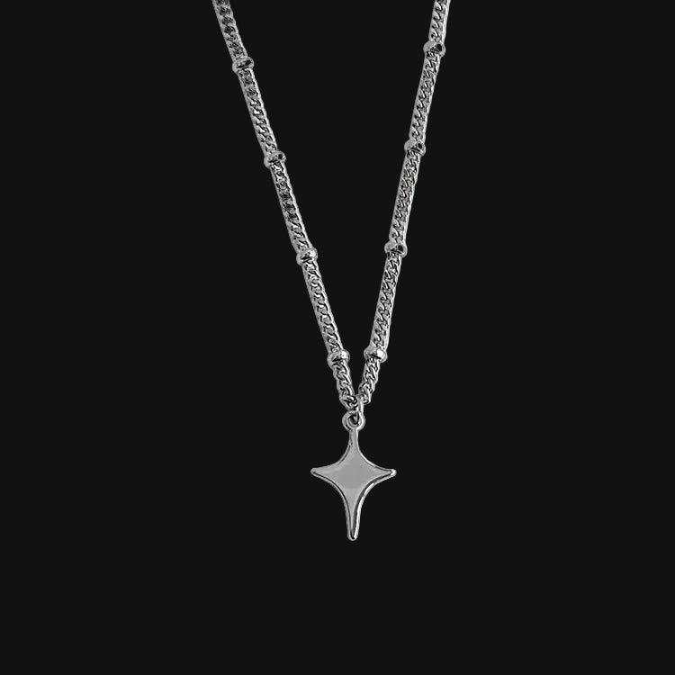 DL Star Hollow Choker Necklace (Korean Edition)