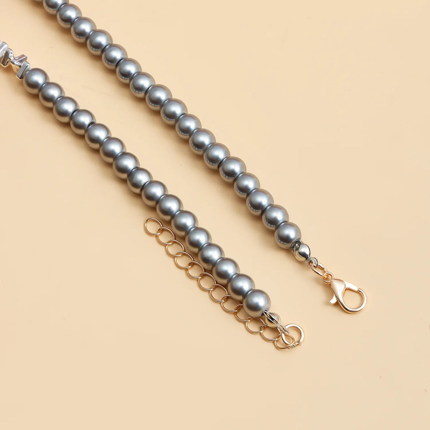 DL Crystal Class Gravel Clavicle Chain Cool Y2K Necklace (Canadian Edition)
