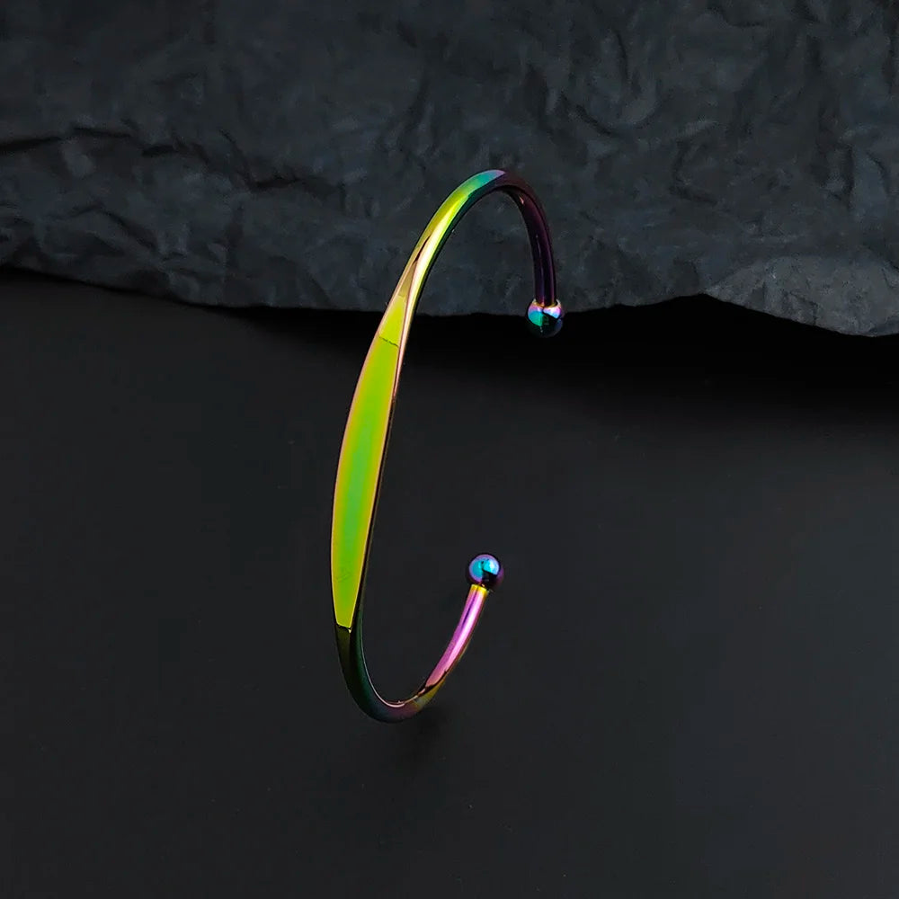 DL high quality gold plated spherical c-shape bracelet (China Edition)