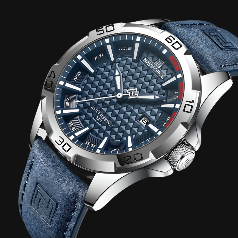 Naviforce Brand Men Fashion Quartz Watches Male Leather (Canadian Edition)