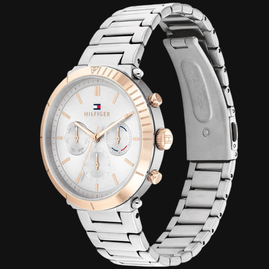 ساعة DL TOMMY HILFIGER النسائية التناظرية المصنوعة من الفولاذ المقاوم للصدأ - 1782348