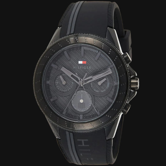 ساعة DL TOMMY HILFIGER Aiden للرجال بمينا أسود - 1791861