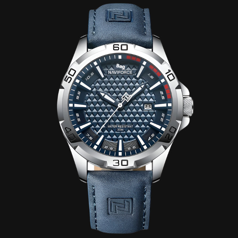 Naviforce Brand Men Fashion Quartz Watches Male Leather (Canadian Edition)