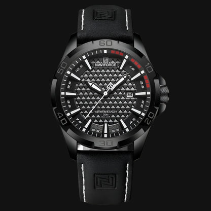 Naviforce Brand Men Fashion Quartz Watches Male Leather (Canadian Edition)
