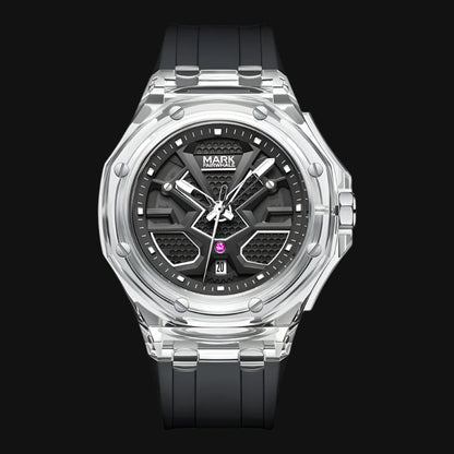 Transparent Acrylic Waterproof Luminous Quartz Watch (American Edition)