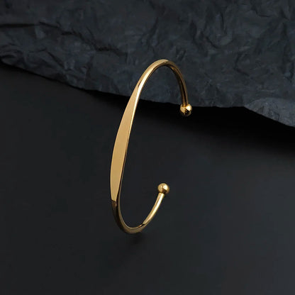 DL high quality gold plated spherical c-shape bracelet (China Edition)