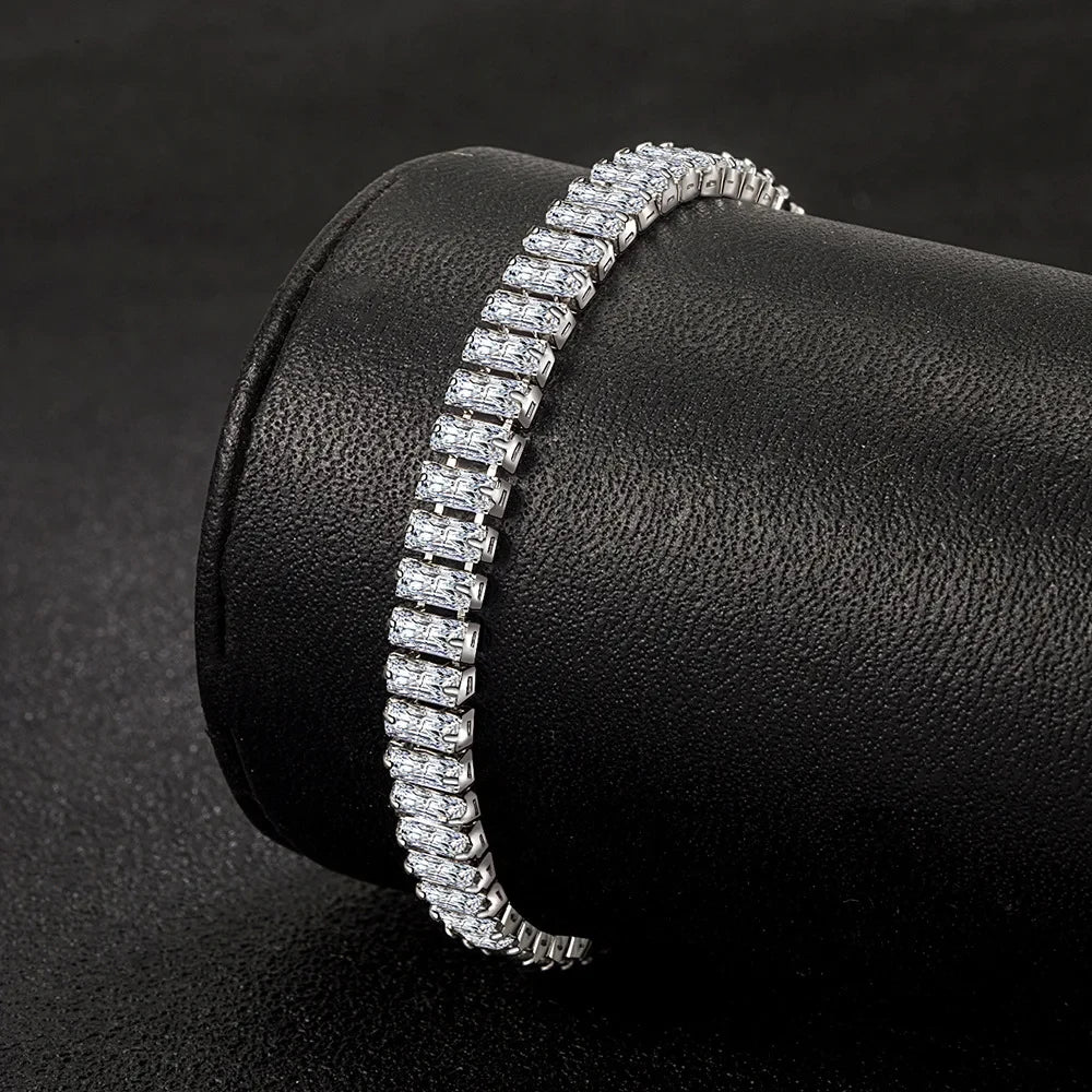 DL 925 Sterling Silver fine Crystal Bracelet (Canadian Edition)