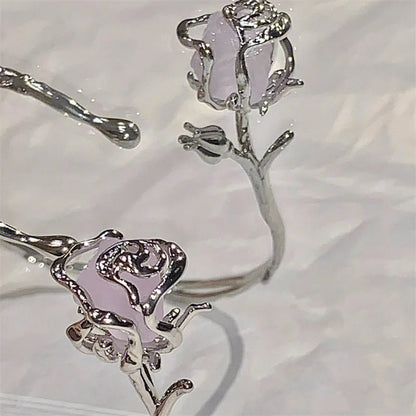 DL Aesthetic Flower Purple Rose Bracelet (Canadian Edition)