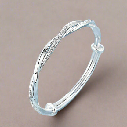 DL 925 sterling silver weave bracelet (Korean Edition)