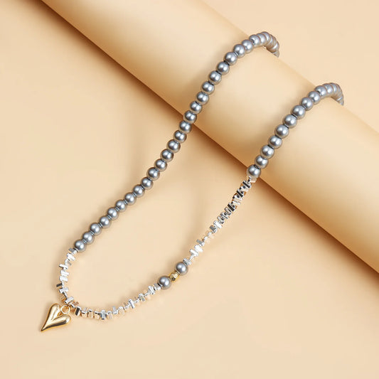 قلادة DL Crystal Class Gravel Clavicle Chain Cool Y2K (الطبعة الكندية)