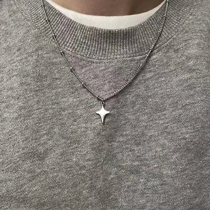 DL Star Hollow Choker Necklace (Korean Edition)
