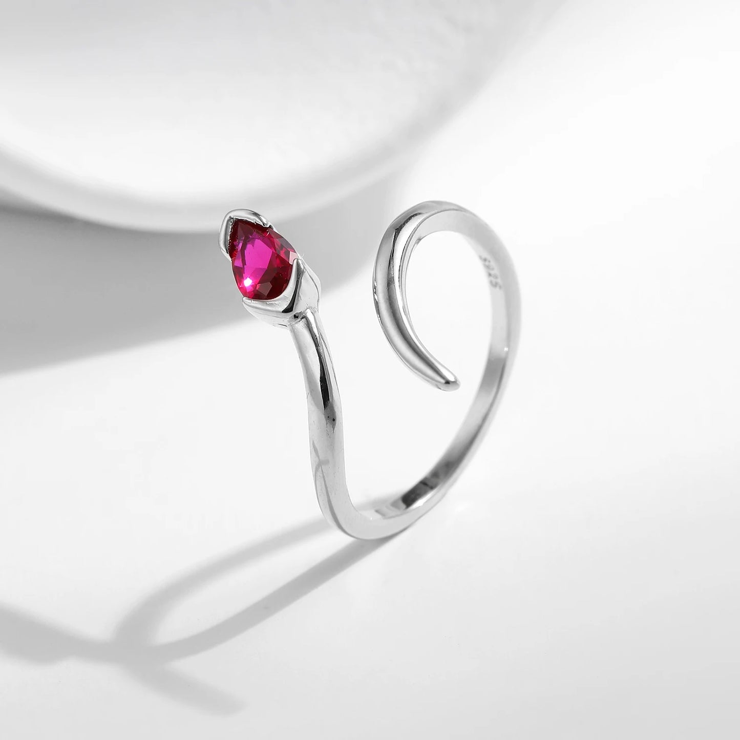 DL 925 Sterling Silver Charm Snake (Brazilian Edition)