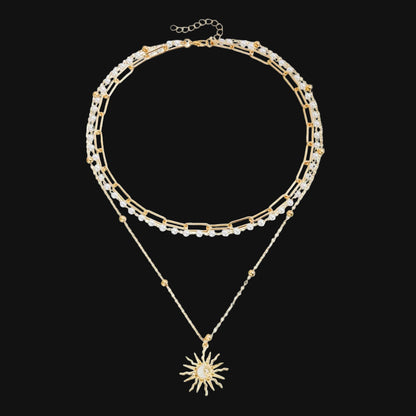 DL Shell Chain Clavicle Necklace (Korean Edition)