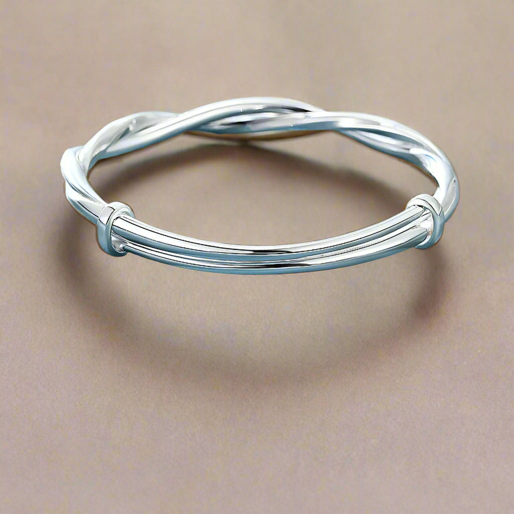DL 925 sterling silver weave bracelet (Korean Edition)