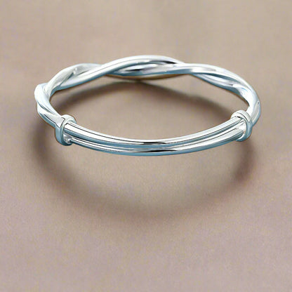 DL 925 sterling silver weave bracelet (Korean Edition)