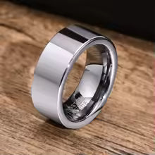 DL Carbide Tungsten Ring, Classic Plain Thicken Ring
