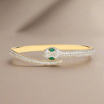 DL S925 Silver moissanite Snake Bracelet (USA Edition)