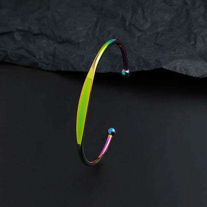 DL high quality gold plated spherical c-shape bracelet (China Edition)