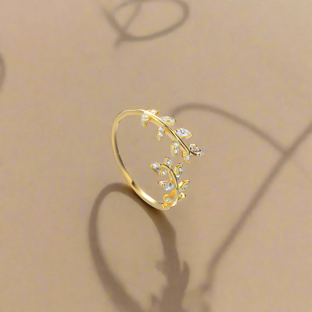 925 Silver Open Leaf Rings for Women ( USA EDITION ) ( LIMITED)