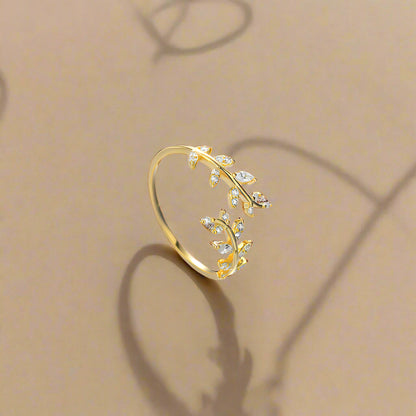 925 Silver Open Leaf Rings for Women ( USA EDITION ) ( LIMITED)