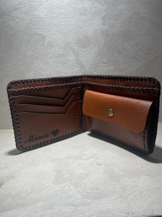 DL Handmade Personalized Leather Wallet