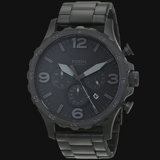 ساعة DL Fossil للرجال من الفولاذ المقاوم للصدأ مع سوار JR1401