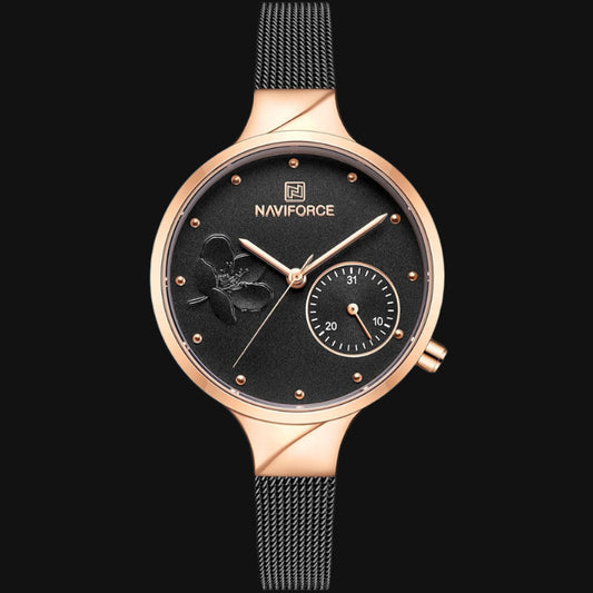 ساعة DL Naviforce للنساء NF5001S-RG-BB