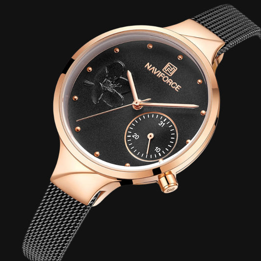 ساعة DL Naviforce للنساء NF5001S-RG-BB