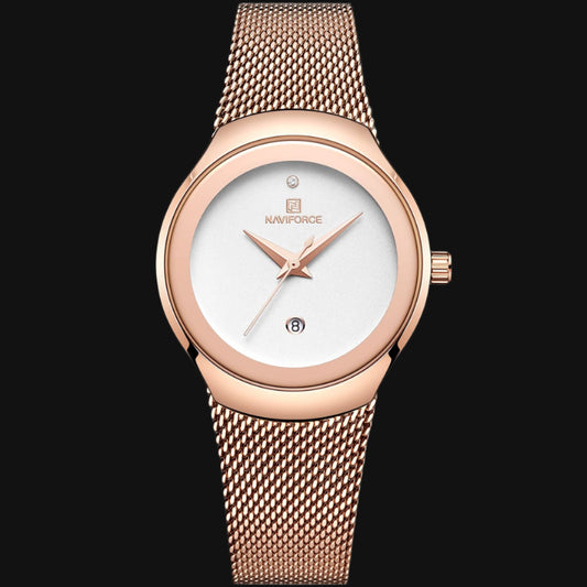 ساعة DL Naviforce للنساء NF5004-RG-W