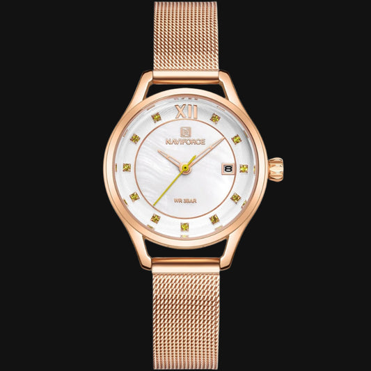 ساعة DL Naviforce للنساء NF5010S-RG-Y-RG