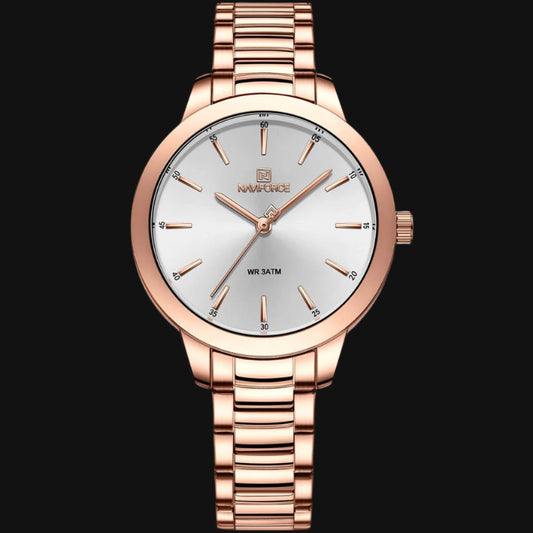 ساعة DL Naviforce للنساء NF5025-RG-W