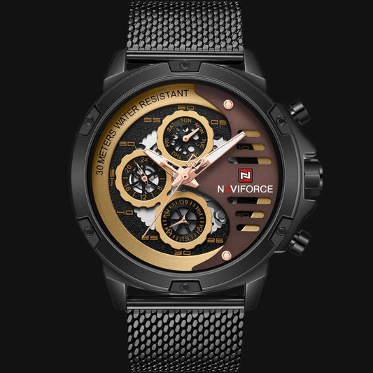 ساعة DL Naviforce للرجال NF9110S-B-RG-B