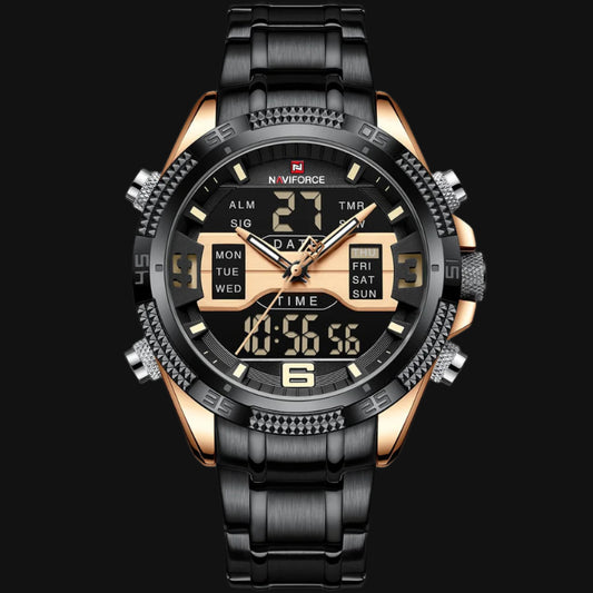 ساعة DL Naviforce للرجال NF9201-RG-B 