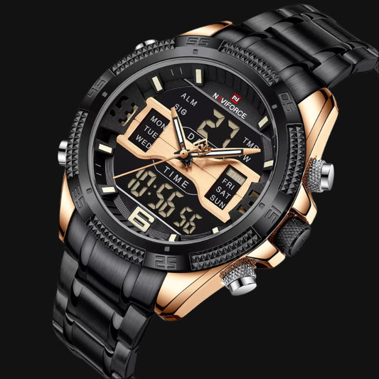 ساعة DL Naviforce للرجال NF9201-RG-B 